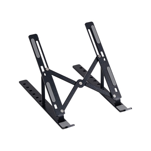 FRISBY FNC-5155ST, 10"-15.6" Taşınabilir, Katlanır, Notebook Standı, 7 Kademeli Ayarlanabilir Yükseklik, Alüminyum (Siyah)