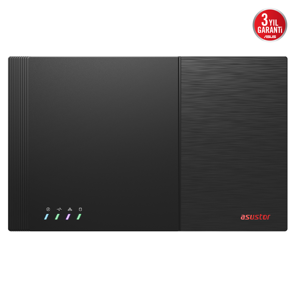 ASUSTOR FS6712X FLASHTOR 12 PRO, Intel N5105 CPU, 4Gb DDR4 Ram, (12x8TB) M.2 NVMe Yuvası, HDMI, 10GbE Network, 2xUSB 3.2, 2xUSB 2.0, Tower NAS (Yedekleme) Cihazı