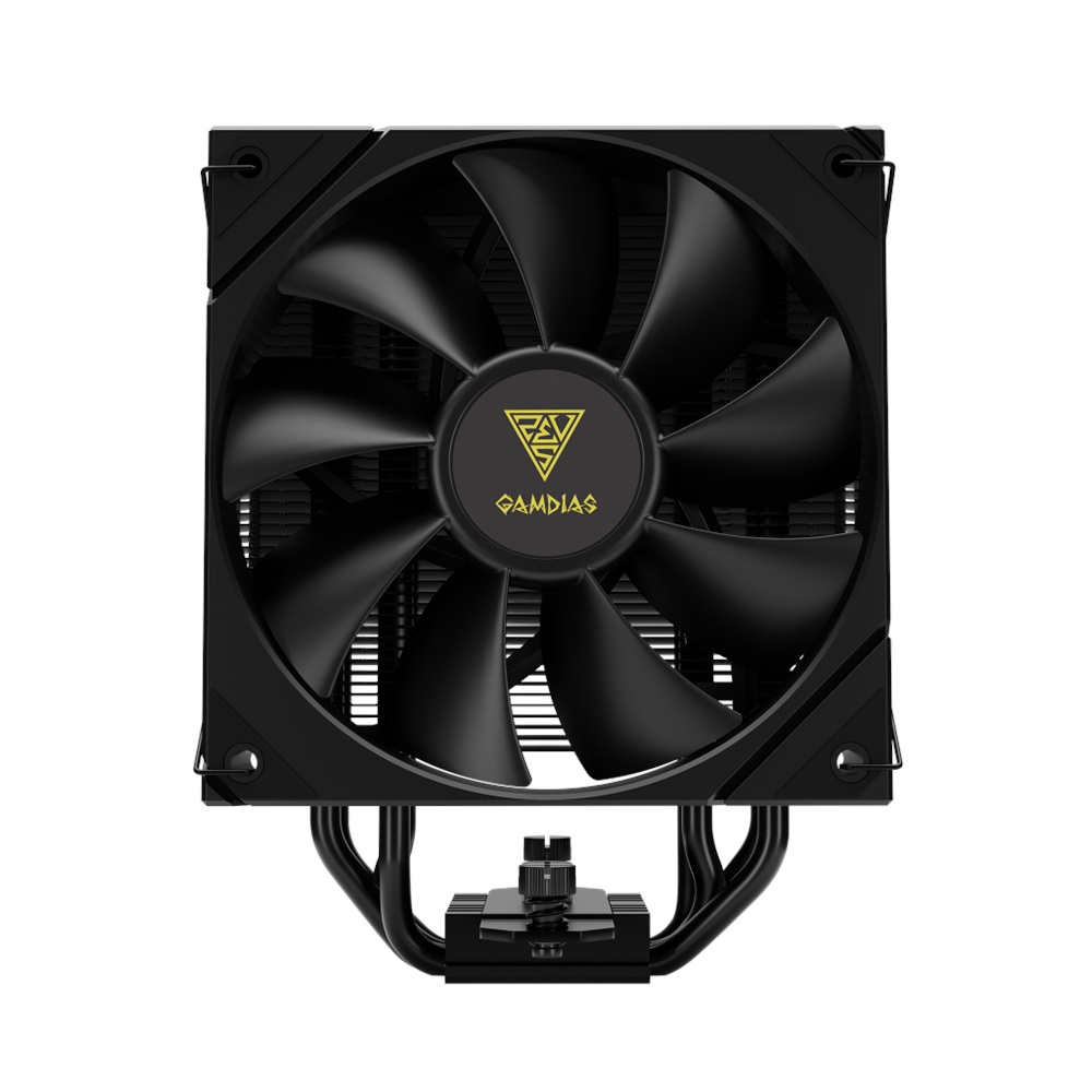 GAMDIAS BOREAS E2-410, Black Edition, 120mm, CPU Kule Tipi Hava Soğutma, Doğrudan Temas Teknolojisine Sahip 4 adet Gelişmiş Bakır Isı Borusu (AMD AM4-AM5 ve INTEL Tüm işlemciler ile uyumlu)