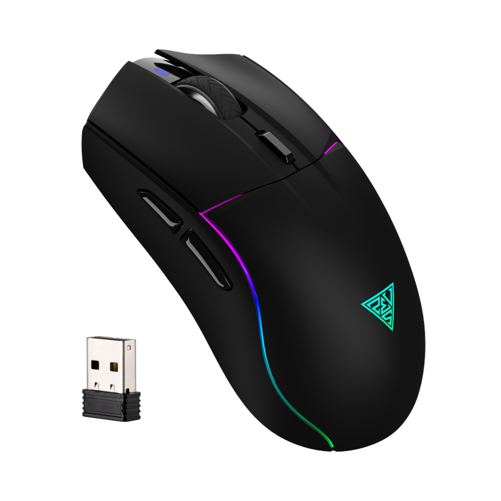 GAMDIAS HADES M3, RGB Aydınlatma, 2.4Ghz ve Bluetooth Kablosuz, 7 Programlanabilir Buton, Şarj Edilebilir, Type-C, Gaming Mouse, 10.000 DPI, Siyah