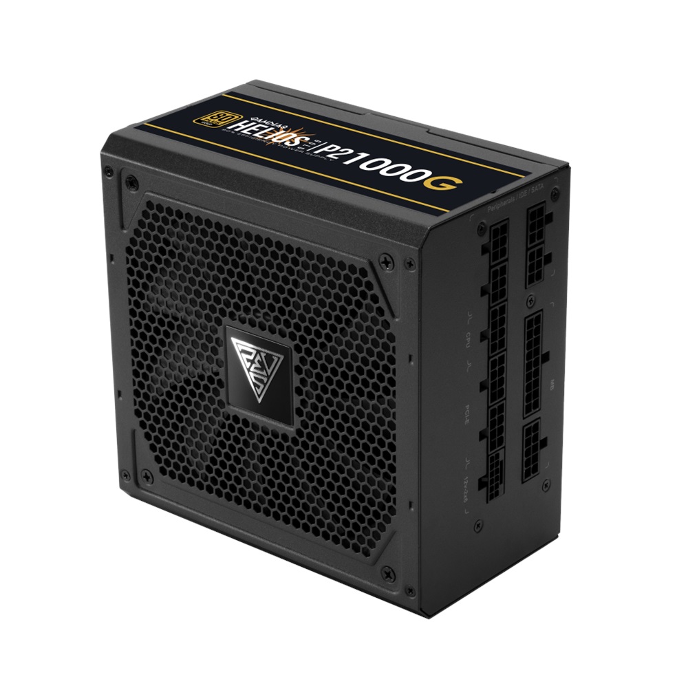 GAMDIAS HELIOS P2-1000G, 1000W, 80+ Gold, Full Modüler, Aktif PFC, GAMING, ATX, Power Supply (PSU)