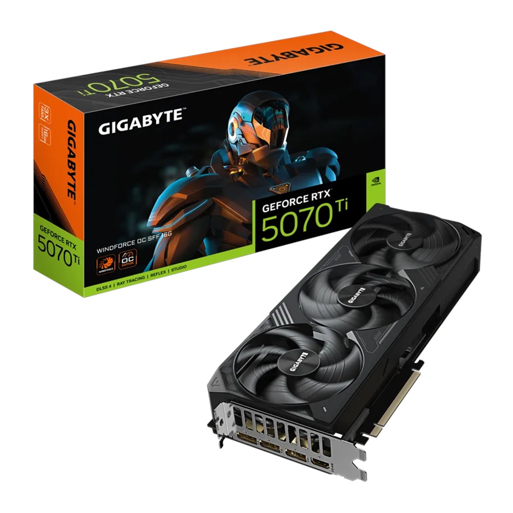 GIGABYTE GV-N507TWF3OC-16GD, RTX5070TI, WINDFORCE OC, 16Gb, GDDR7, 256BIT, 3 Fanlı, 1xHDMI, 3xDP, GAMING Ekran KARTI