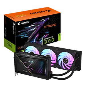 GIGABYTE GV-N5090AORUSX W-32GD, RTX5090, XTREME WATERFORCE, 32Gb, GDDR7, 512BIT, 3 Fanlı, 1xHDMI, 3xDP, GAMING Ekran KARTI