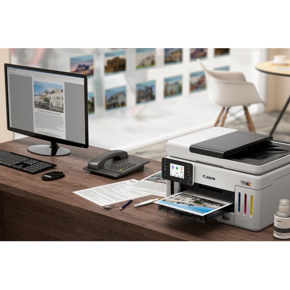 CANON MAXIFY GX6140, Renkli, Mürekkep Mega Tanklı, Yazıcı, Tarayıcı, Wifi, Lan, Duplex, ORİJİNAL MÜREKKEP