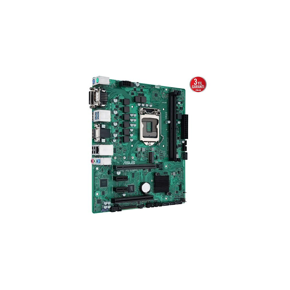 ASUS PR0 H510M-C CSM, 2xDDR4, M.2, D-SUB, HDMI, DVI, Com Port, DP, 10-11.Nesil, LGA1200 Soket, Anakart