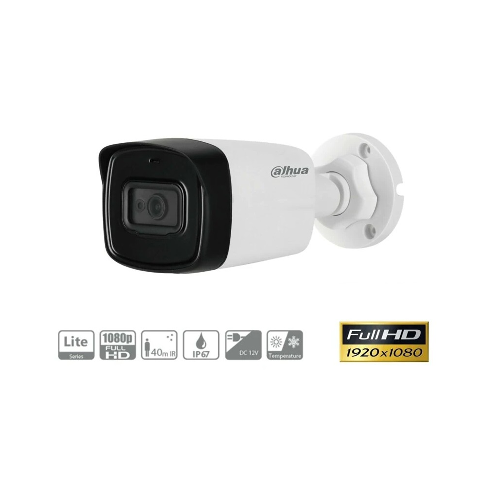 DAHUA HAC-HFW1200TLP-0360B, 2Mpix, 3.6m Lens, 40 Mt Gece Görüşü, Bullet Kamera