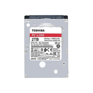 TOSHIBA L200, HDWL120UZSVA, 2.5", 2TB, 128Mb 5400 Rpm, Notebook HDD (Türkiye Distribütörü Garantili)