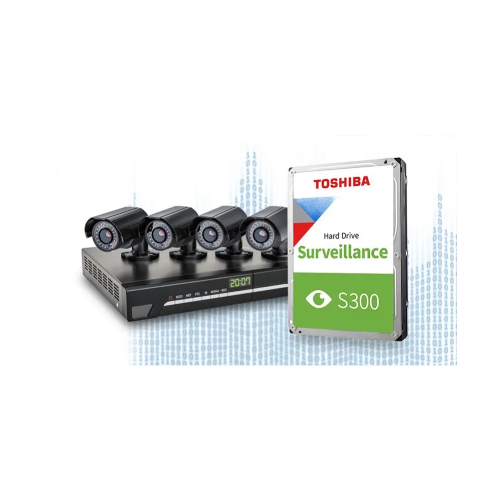 TOSHIBA S300, HDWT720UZSVA, 3.5", 2TB, 128Mb 5400 Rpm, 7/24 Güvenlik HDD