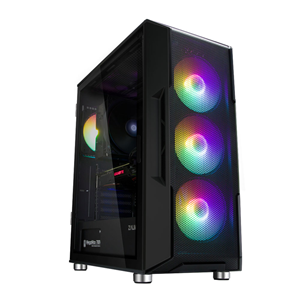 ZALMAN I3 NEO BLACK, MegaMax, 700W 80+, Mesh Panel, Tempered Glass, 4x120mm RGB Fan, ATX GAMING KASA