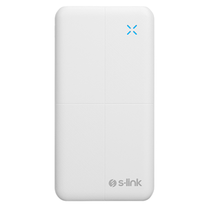 S-LINK IP-G12N, Beyaz, 10.000mAh, 2xUSB, 1xMicro USB, 1xType-C, 4 LED Göstergeli, PowerBank