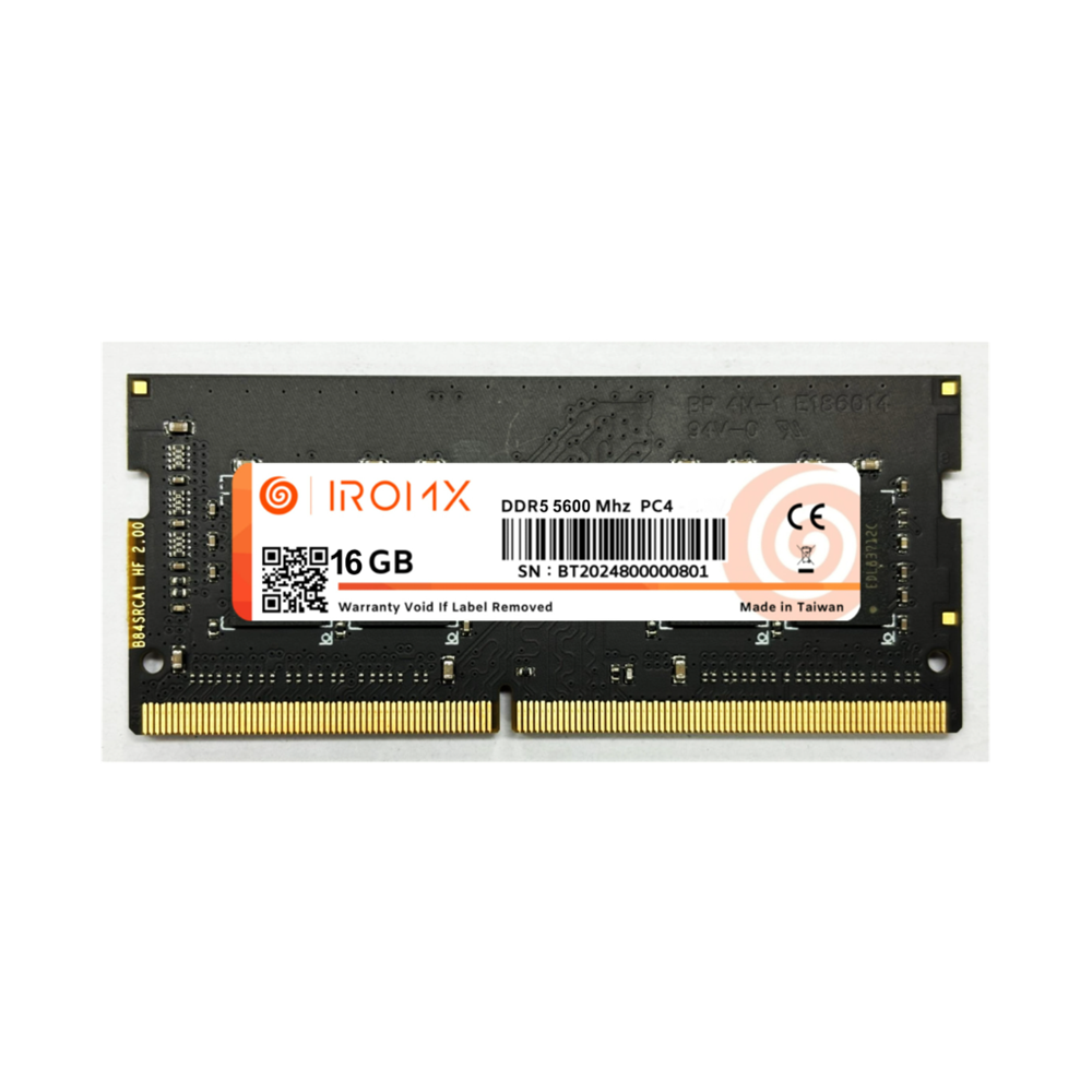 IROMX 1X, 16Gb, 5600Mhz, DDR5, Sodimm Notebook RAM, 1,1V, CL46