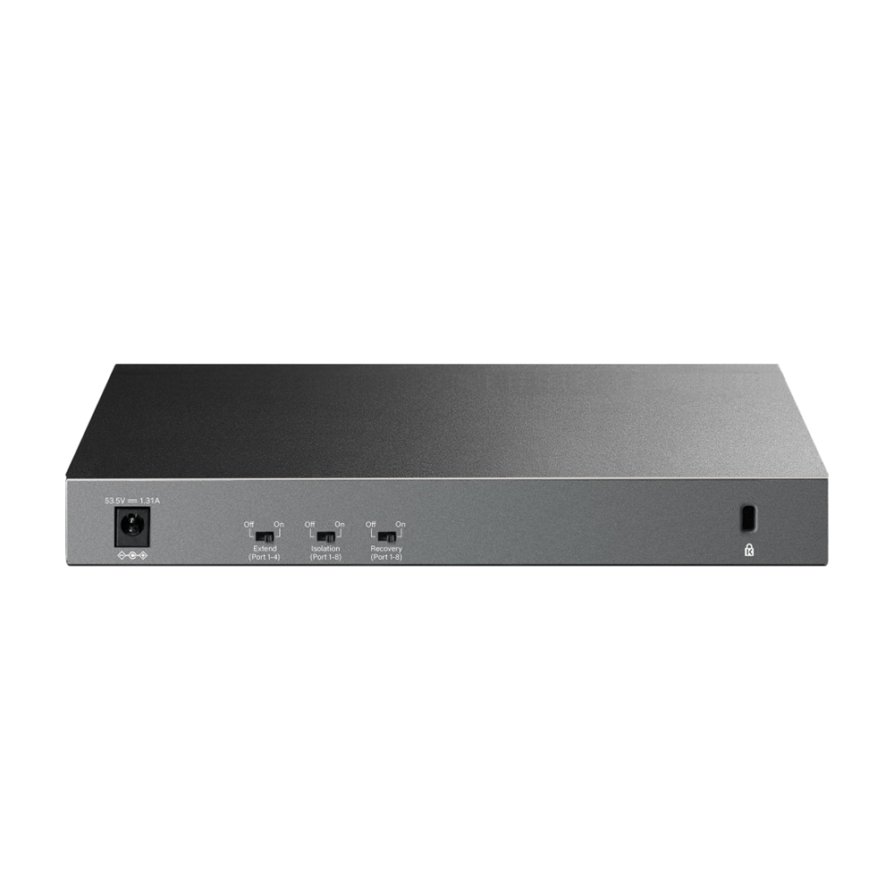 TP-LINK LS1210GP, Green Tech, 8 Port Gigabit, PoE 61W, 1 Port Gigabit Uplink, 1 Port Gigabit SFP, Yönetilemez Masaüstü Switch