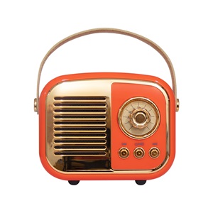 MIKADO MD-24BT, Echoes, Turuncu, 3W, Taşınabilir, USB/TF Kart/Bluetooth, 800mAh, Klasik Retro Müzik Kutusu