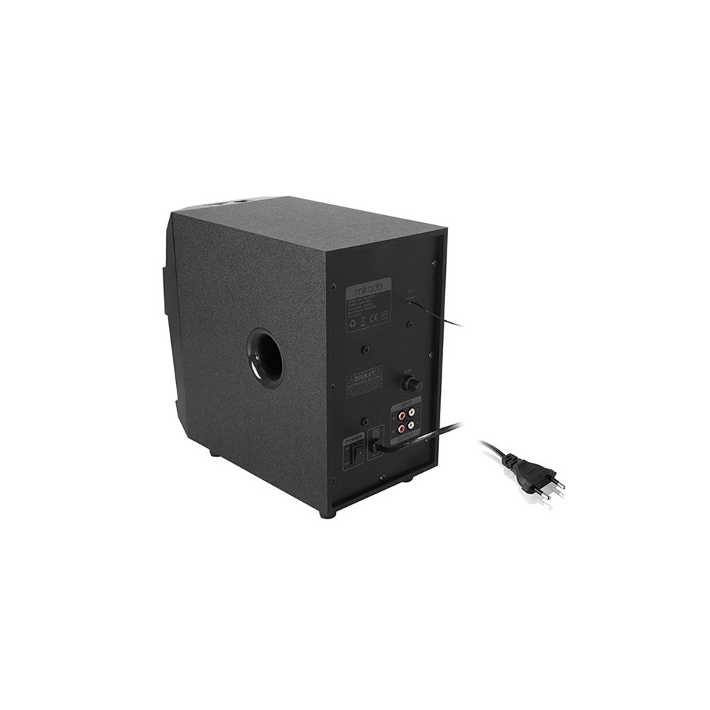 MIKADO MD-671BT, 40W, 2+1, Masaüstü, FM/BT/SD/USB, Siyah Kasa, Speaker