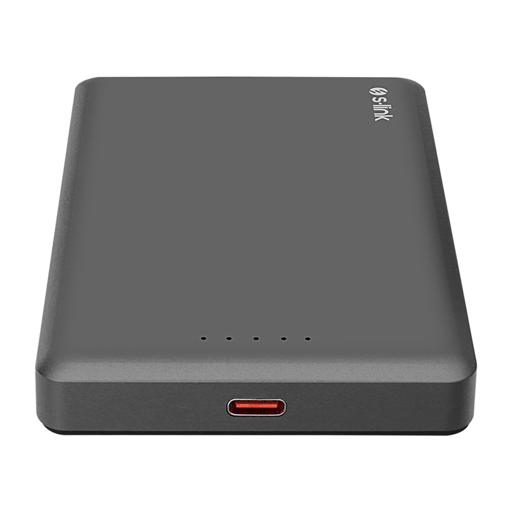 S-LINK MG110, Magsafe, Gri, 10.000mAh, 2xType-C, 4 LED Göstergeli, PowerBank
