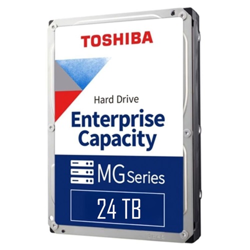 TOSHIBA ENTERPRISE, MG11ACA24TE, 3.5", 24TB, 1Gb 7200 Rpm, 7/24 Güvenlik, Data Center, Nas, Server, HDD