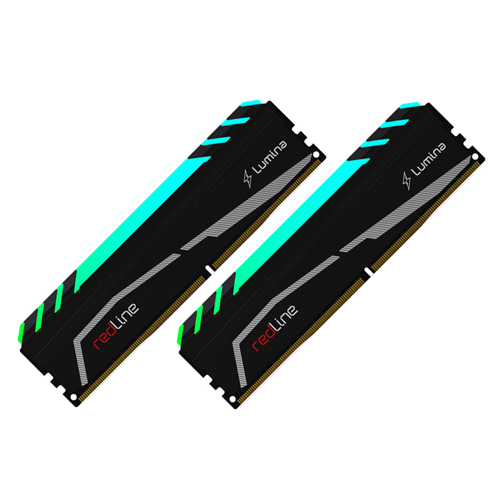 MUSHKIN redLine Lumina, MLA4C320GJJM8GX2, 2x8Gb Kit, 3200Mhz, DDR4, CL16, RGB, Desktop Gaming RAM (Soğutuculu)