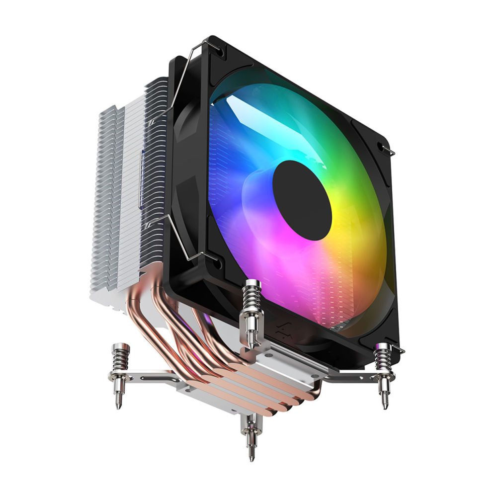 FSP NC3, ARGB, 120mm, CPU, Kule Tipi Hava Soğutma, Sessiz Çalışma, Doğrudan Temas Tasarımlı 4 adet Bakır Isı Borusu, (AMD AM4-AM5 ve INTEL Tüm işlemciler ile uyumlu)