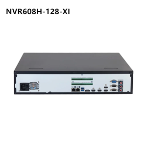 DAHUA NVR608H-128-XI, 128Kanal, 32Mpix, H265+, 8 HDD, 1080P Kayıt, 1024 Mbps Bant Genişliği, 2 Port 2500 Mbps LAN, RAID 0/1/5/6/10 NVR