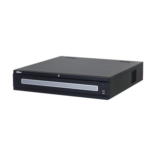 DAHUA NVR608RH-64-XI, 64Kanal, 32Mpix, H265+, 8 HDD, 1080P Kayıt, 1280 Mbps Bant Genişliği, 2 Port 2500 Mbps LAN, RAID 0/1/5/6/10, Çift Power Supply, NVR