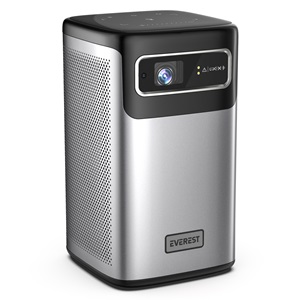 EVEREST PJ-DLP21, 180 LED Lümen, 4K Destekli, 1xType-C, 1xHDMI, 1xUSB, WiFi, Bluetooth, 30.000 Saat Led Ömrü, 2x5W Speaker, 8000mAh Batarya, Taşınabilir, Android 9.0, 4K Projeksiyon Cihazı