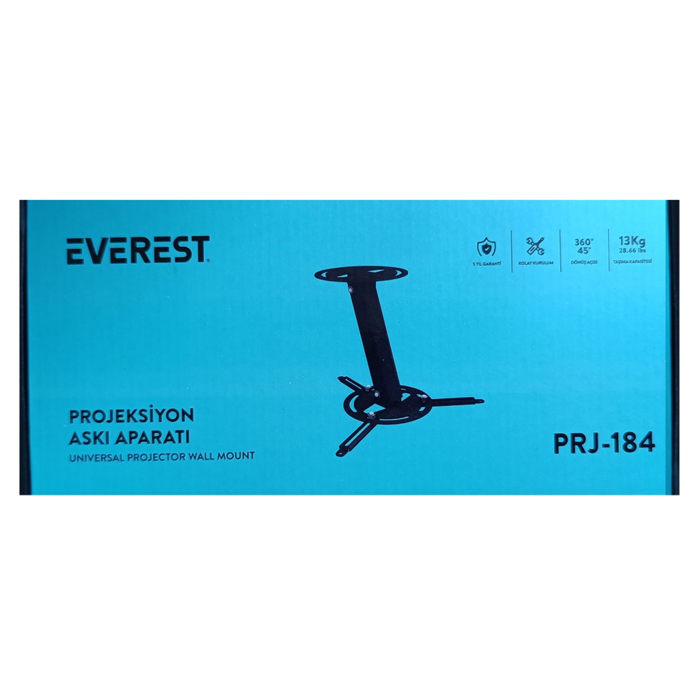 Everest PRJ-184, Sabit Ayak, 10kg Taşıma, Pojeksiyon Askı Aparatı