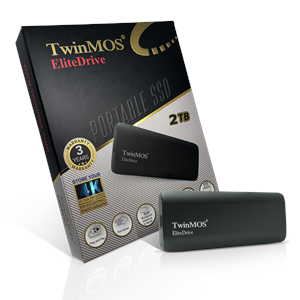TwinMOS PSSD2TBMEDB, 2TB, Taşınabilir External SSD, USB 3.2, Type-C (Dark Grey)