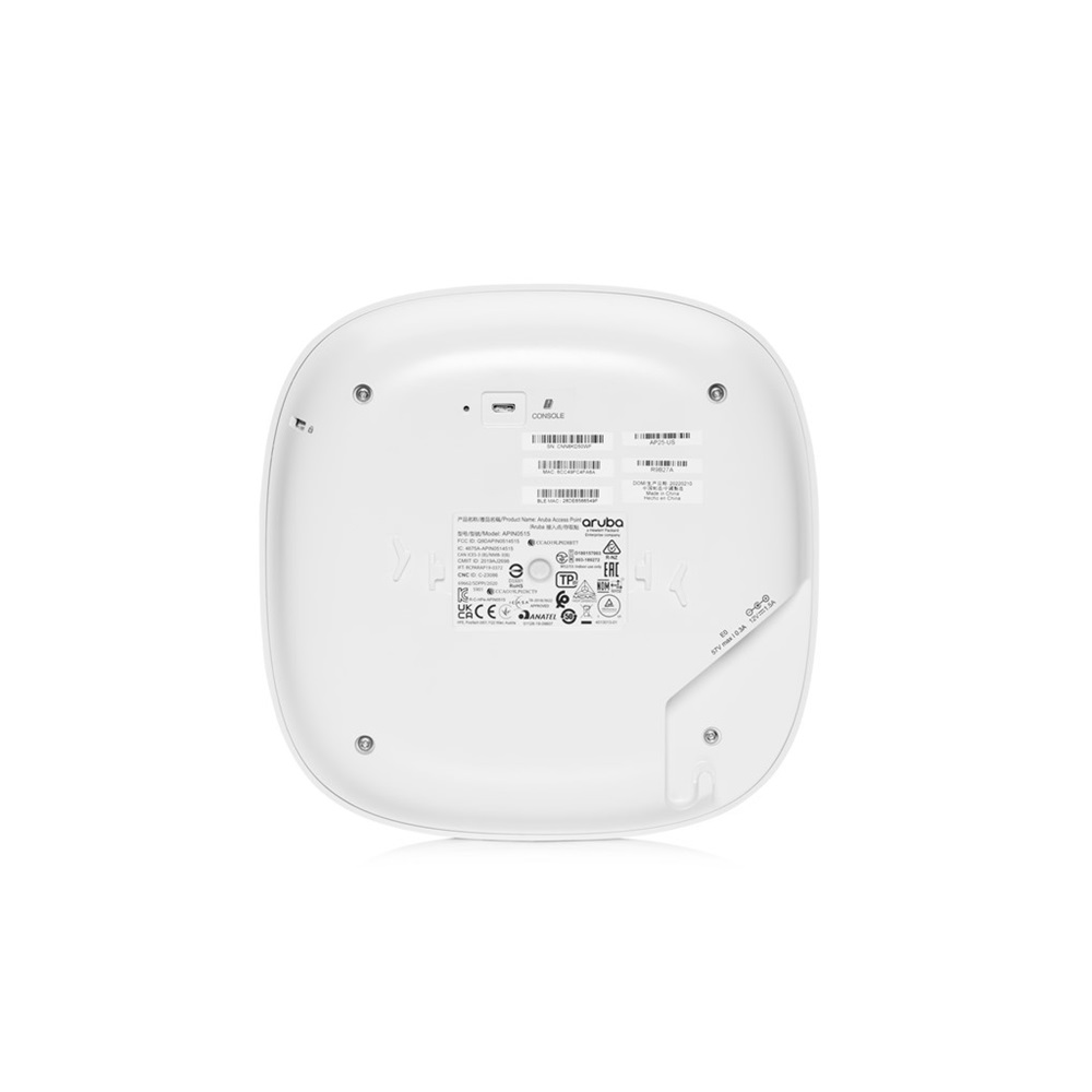 HP ARUBA R9B28A AP25, 4800Mbps Dual 4x4 MIMO, Wi-Fi 6, Wireles Access Point