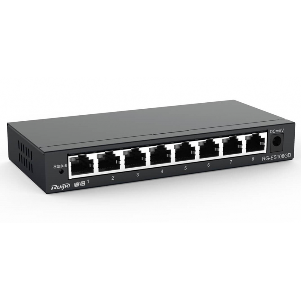 RUIJIE REYEE RG-ES108GD 8 Port GigaBit Switch Metal Kasa