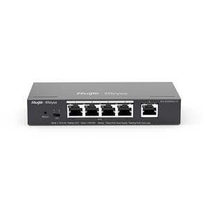 RUIJIE REYEE RG-ES205GC-P 5 Port GigaBit ,4X PoE 54W RUIJIE Colud Yönetilebilir Switch Metal Kasa