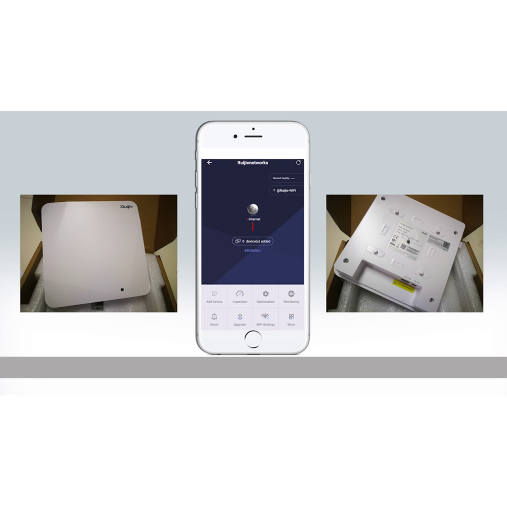 RUIJIE Reyee RG-RAP2200(E), 2Port GigaBit, 1267Mbp Dual Band, Wifi 5, PoE, Tavan Tipi, Reyee Mesh, Access Point