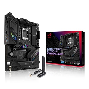 ASUS ROG STRIX B760-F GAMING WIFI, 4xDDR5, 3x M.2, HDMI, DP, Type-C, Wi-Fi 6E, Bluetooth v5.3, 12-13.Nesil, LGA1700 Soket, Anakart