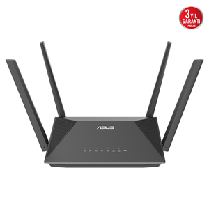 ASUS RT-AX52 Pro, AX3000, 3 Port, 3000Mbps, Dual Band, WİFİ 6, AiMesh, Extendable Router