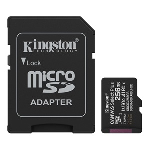 KINGSTON SDCS3/256GB, Canvas Select Plus Gen3 A1, 100Mb/s, MicroSD Kart Bellek (SD Adaptörlü)
