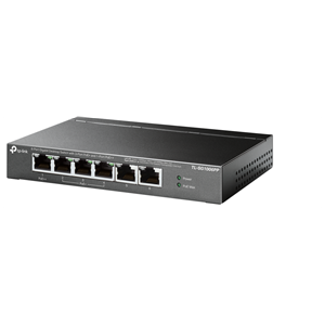 TP-LINK TL-SG1006PP, 6 Port, GigaBit, 4 Port PoE 64W, Yönetilemez, Metal Kasa, Masaüstü Switch