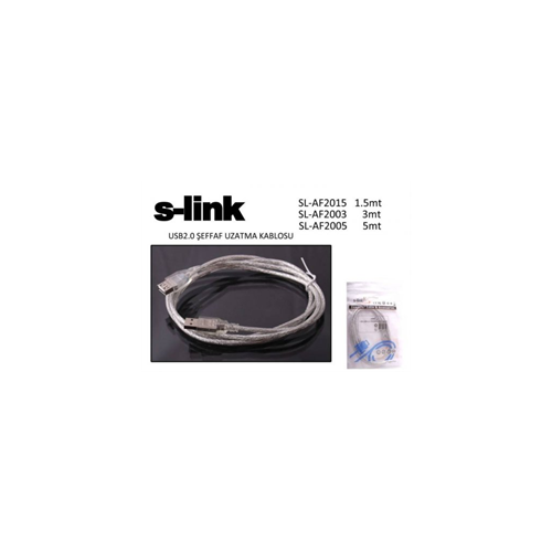 S-Link SL-AF2005 USB Uzatma Kablosu , 5 metre