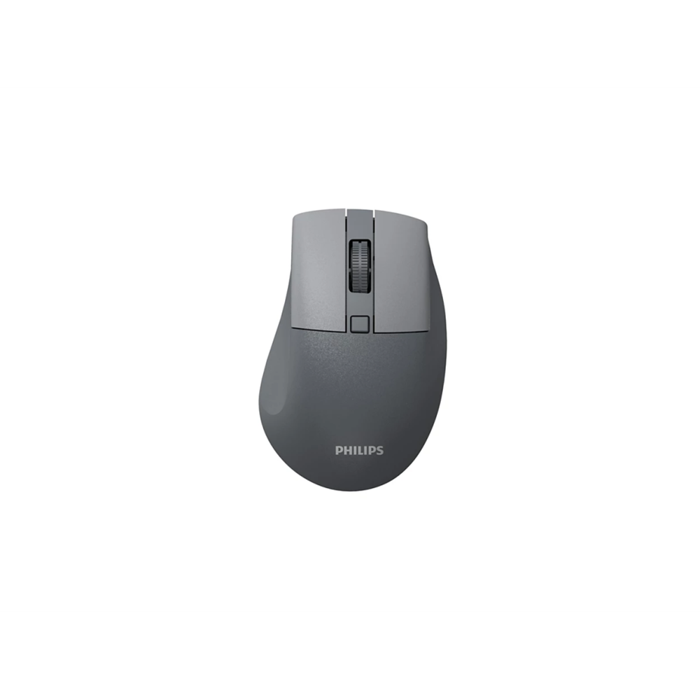 PHILIPS SPK7528G, SESSİZ, Gri, USB Nano 2,4Gh ve Bluetooth Kablosuz, 1600dpi, Optic, 3 Tuşlu Ergonamik Mouse