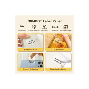 NIIMBOT T40 Etiket 40mm x 60mm 125 adet Şeffaf (B1,B21S,B3S)