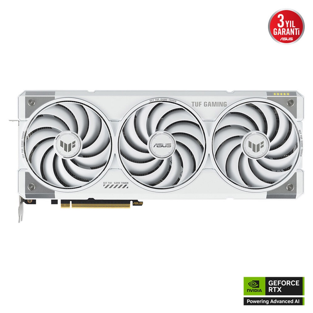 ASUS TUF-RTX5070TI-O16G-WHITE-GAMING, 16Gb, 256Bit, GDDR7, 2xHDMI, 3xDP GAMING Ekran Kartı