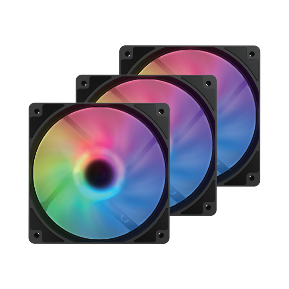 VENTO VF1200FC, 120mm, ARGB, Kasa Fanı, 3-lü Paket