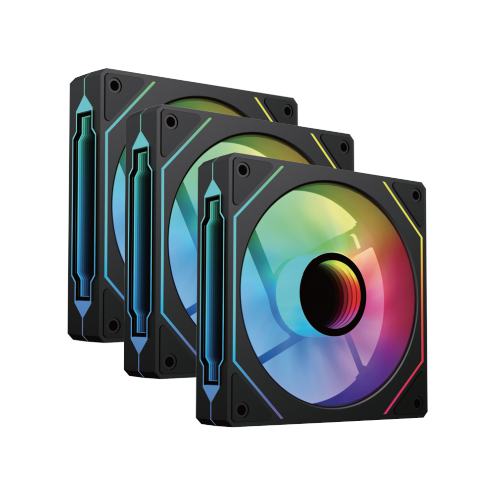 VENTO VF1202FI, 120mm, ARGB, Kasa Fanı, 3-lü Paket