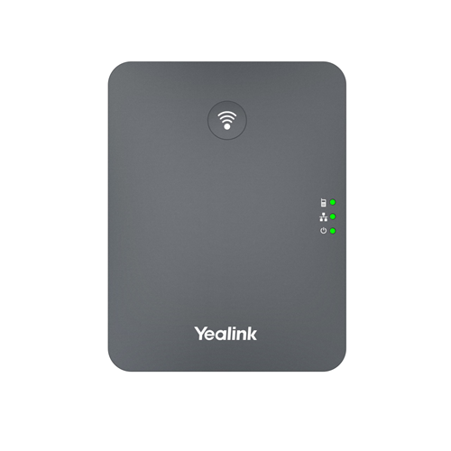 YEALINK W70B, SIP Dect Baz İstasyonu, 10 adede kadar DECT el cihazı desteği, 10 VoIP hesabı desteği, 10/100 Mbps Ethernet portu, PoE destekli
