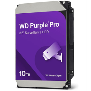WD PURPLE WD102PURP Pro 3,5" 10TB 512mb, 7200 Rpm, 7/24 Güvenlik HDD (Türkiye Distribütörü Garantili)